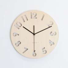 Relogio de Parede 30x30cm MDF Cru - Carisma