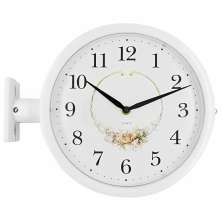 Relogio de Parede Antigo, Vintage, Dupla Face - Branco 