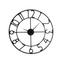 Relogio de Parede Madeira Vazado Numeros 30x30cm  MDF - Carisma