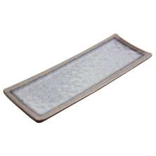Travessa de Mesa Carisma Retangular Rustica Melanina 31x10cm