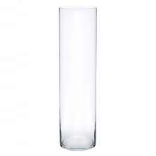 Vaso Vidro Cilindro Grande Comprido 40x14cm Transparente 