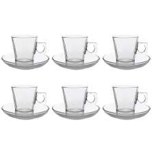 Xícaras Vidro Square 80ml - Jogo Xícaras 12 Peças Café Expresso, Chá 