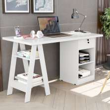 Mesa De Computador Pote Branco
