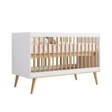 Berço 3 em 1 Retrô Lígia Branco Carolina Baby