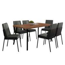 Conjunto Sala de Jantar 6 Cadeiras San Paolo Carraro Nog Pre