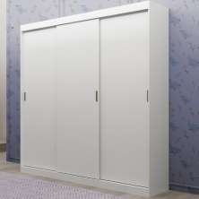 Guarda Roupa Infantil 3 Portas 4 Gav Branco Mega