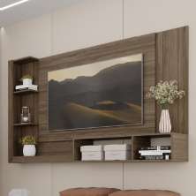 Painel Ganges p/ TV até 60 Polegadas com Nicho e Prateleira - Legno