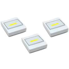 Kit 3 Luminárias Portáteis para Escadas, Porão e Corredores
