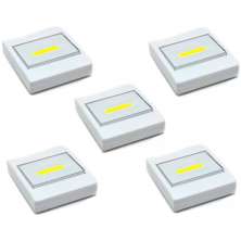 Kit 5 Luminárias Portáteis Interruptor Luz de LED