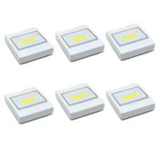 Kit 6 Luminárias Portáteis Interruptor Luz de LED