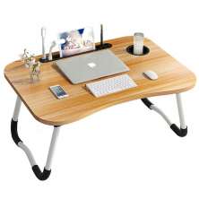 Mesa Dobrável p/ Notebook c/ Suporte p/ Tablet e Copo Cores Sortidas