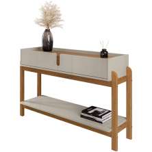 Aparador 2 Gavetas 50524 130cm Off White Cedro DCASA