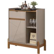 Aparador Bar 50526 Pes Madeira Maciça 81cm Off White Cedro DCASA
