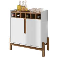 Barzinho Com 2 Portas e Adega Para Sala de Jantar 50522 Branco Cedro DCASA