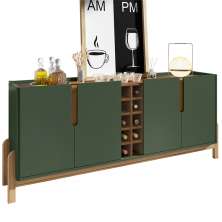 Buffet Aparador 190cm Com Adega 050520 Verde Oliva Cedro DCASA