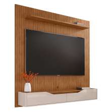 Home Suspenso Milão 160cm Cedro/Off White para TV até 60” - Casa D