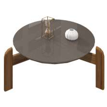 Mesa De Centro Para Sala 006008 Cinza Perola Cedro DCASA