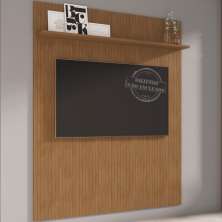 Painel Frisado Piso Teto 220x160 Cm Tv 60 Pol 008174 Cedro DCASA