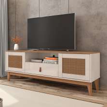 Rack Esmeralda Off White e Noce 160 cm