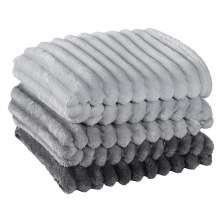 Cobertor Queen Fluffy Manta Flannel Ultrasoft - Grafito Cinza