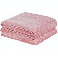Manta Queen Petit Poa Flannel Microfibra 1 Peça - Rosa