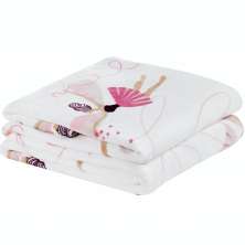 Manta Solteiro Infantil Bouti Kids Flannel 1 Peça - Bailarina