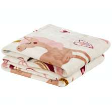 Manta Solteiro Infantil Bouti Kids Flannel 1 Peça - Unicornio