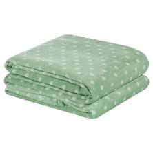 Manta Solteiro Petit Poa Flannel Microfibra 1 Peça - Salvia
