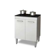 BALCÃO PARA COOKTOP 5 BOCAS 2 PORTAS BRANCO NAURU