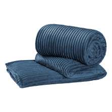 Manta Cobertor Microfibra Everest Queen - Azul