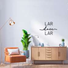 Frase de Parede Lar doce Lar 60x43 Preto