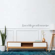 Frase de Parede Live a Life 200x26 Cinza