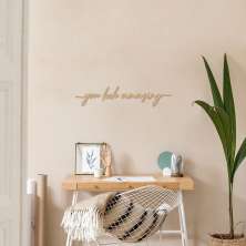 Frase de Parede You Look Amazing 100x21 Areia