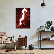 Quadro Antelope Canyon Arizona 100x70 Filete Marrom
