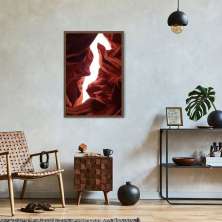 Quadro Antelope Canyon Arizona 86x60 Caixa Marrom