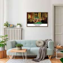 Quadro Art C Le Sacre de Napoleon 43x30 Caixa Marrom