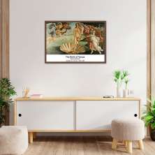 Quadro Art C The Birth of Venus 86x60 Caixa Marrom
