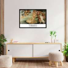 Quadro Art C The Birth of Venus 86x60 Caixa Preto