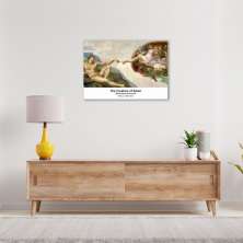 Quadro Art C The Creation of Adam 60x43 Sem Moldura
