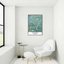 Quadro Art Collection Almond Blossom 86x60 Filete Marrom
