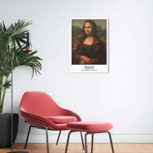 Quadro Art Collection Mona Lisa 100x70 Caixa Branco