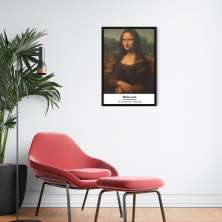 Quadro Art Collection Mona Lisa 100x70 Caixa Preto