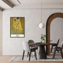 Quadro Art Collection The Kiss 43x30 Caixa Marrom