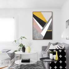 Quadro Arte em Estilhaços Gold 100x70 Filete Marrom