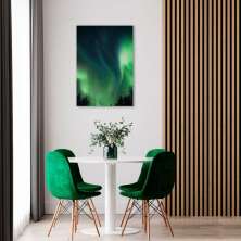 Quadro Aurora Boreal Finlândia 60x43 Sem Moldura