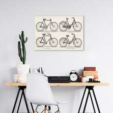 Quadro Bicicletas Alemãs 1894 100x70 Sem Moldura