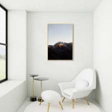 Quadro Black Mountain 43x30 Filete Marfim