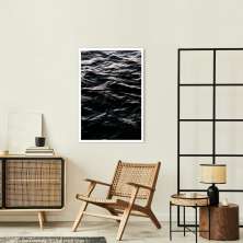 Quadro Black Ocean 60x43 Caixa Branco
