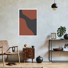 Quadro Boho Black Earth 100x70 Caixa Branco