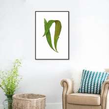 Quadro Botânica Polypodium Nitidum 43x30 Filete Preto